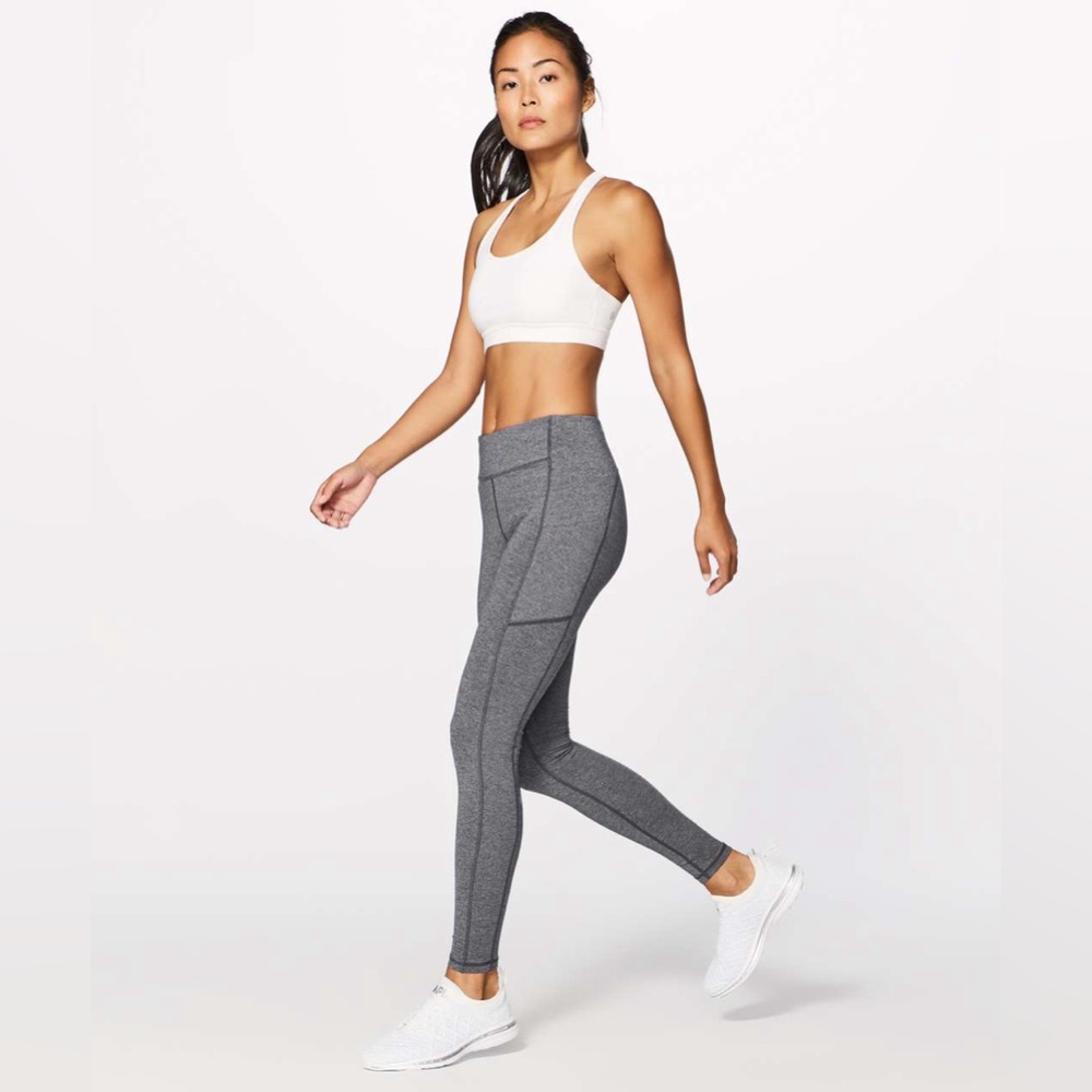 Lululemon Speed Up Tight *28" Sz 4 in Heathered Black